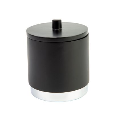 Porta Algodão Lumiah 10,1x10,1cm Preto Casa&ideia