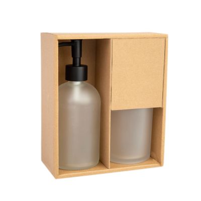 Kit Para Banheiro 2 Peças Vidro Fosco Ambar Casa&ideia