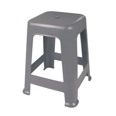 Banquetas Plástico Cinza Mor