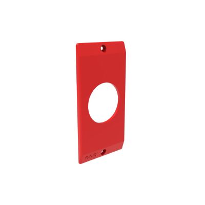 Tampa Condulete 3/4" 1 Tomada Redonda Vermelho Vitralux