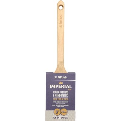 Pincel 3" Trincha Reta Imperial Marrom Atlas