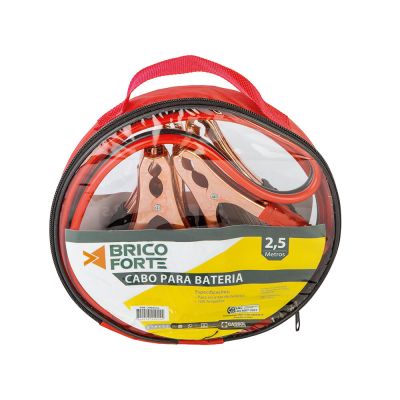 Cabo para Bateria 2,5m 100a Cobre Brico Forte