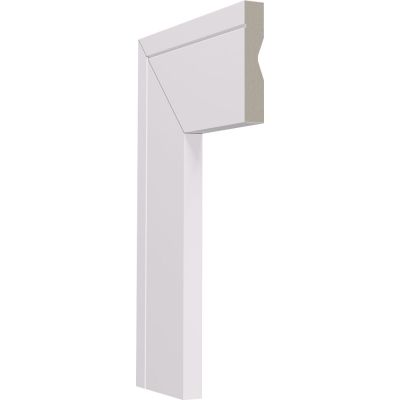 Guarnição Poliestireno 2,40x7cm 3612 Gn Frisa Branco Málaga