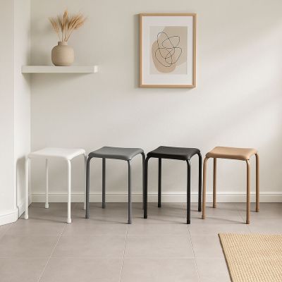 Banqueta 36cm Petra Branco Diagonal