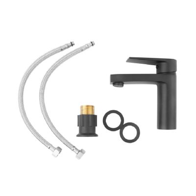 Torneira Misturador Monocomando para Banheiro de Mesa Bica Baixa 1/2" Livo Preto Addra