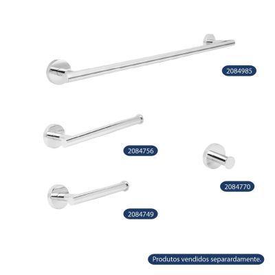 Papeleira Fonte Cromado Addra