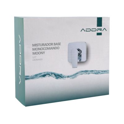 Misturador Base Monocomando para Chuveiro 1/2" Livo Cromado Addra