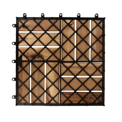 Deck Sophia 16 Ripas Natural Fosco 30x30x2cm Fascino