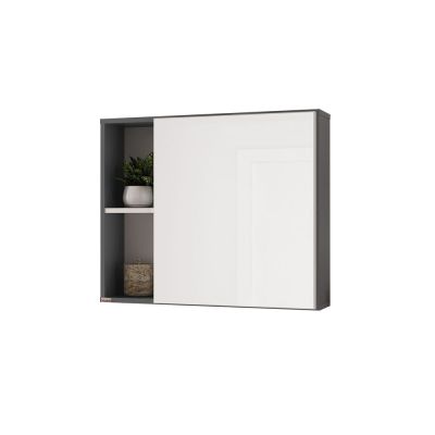 Espelheira para Banheiro MDF/MDP Stillo Chumbo 56cm C-Linea