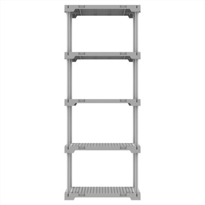 Estante Plástico Poly Eco Branco 5 Prateleiras Grifit