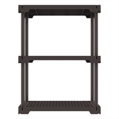Estante Plastico Poly Eco Cinza 3 Prateleiras Grift