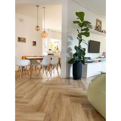 Porcelanato Bosco Mel Retificado Mate 19,7x120 Eliane