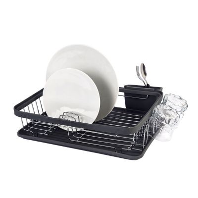 Escorredor de Louça 9 Pratos Visby Cinza Casa&ideia