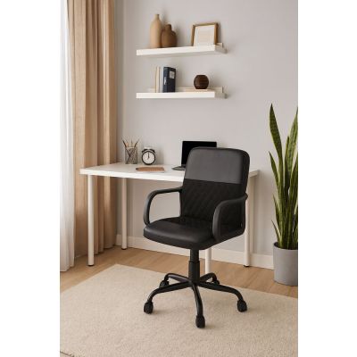 Cadeira de Escritório Workwell Preto Diagonal