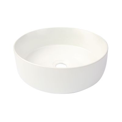 Cuba para Banheiro de Apoio Louça Redonda Branca 36x12cm Cracóvia Addra