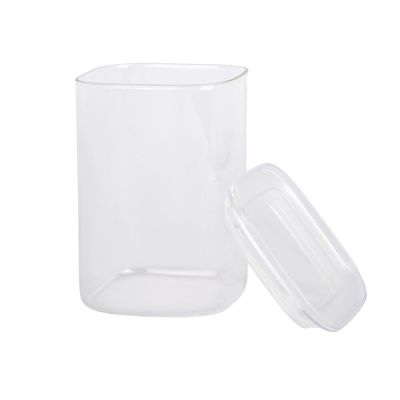 Pote Vidro 1l Kristall Transparente Com Tampa Casa&ideia