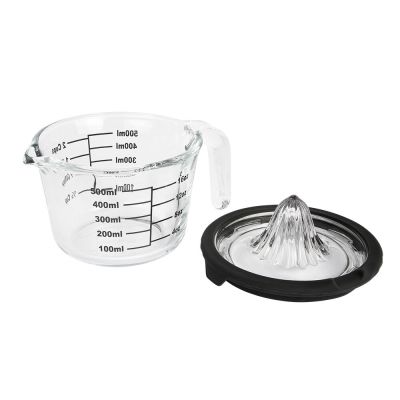 Jarra de Vidro Com Medidor e Espremedor Transparente 500ml Casa&ideia