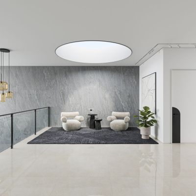 Porcelanato Urbano Cinza Retificado Polido 90x90 Incepa