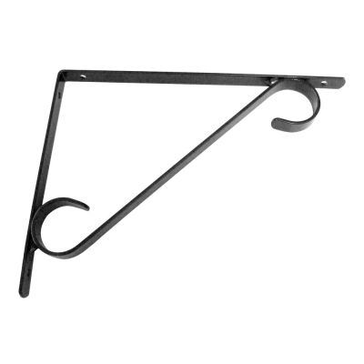 Suporte Prateleira 30cm Mão Francesa Col Preto Prat-k