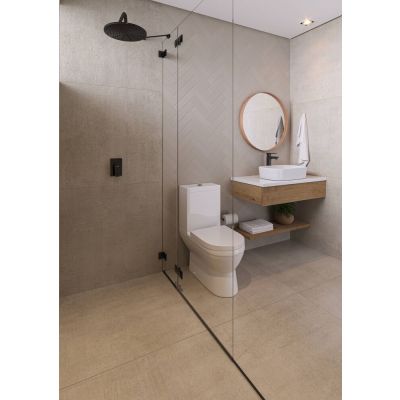Porcelanato Poa Gris Retificado Cimento 84x84 Eliane