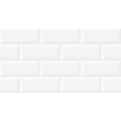 Revestimento Parede Brique Decore Branco Bold Brilhante 32x60 Ilhabella