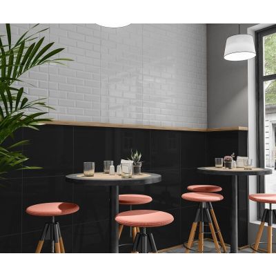 Revestimento de Parede Brique Decore Branco Bold Brilhante Classe A 32x60cm Ilhabella