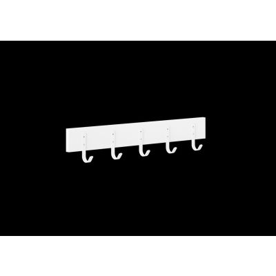 Cabideiro de Porta e Parede 5 Ganchos Branco Prat-k