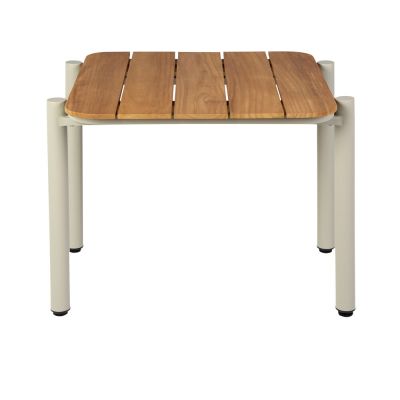 Conjunto de Jardim Brava Alumínio Cinza Mesa e Poltronas 3 Peças Fascino