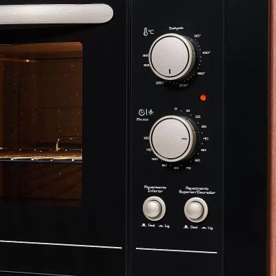 Forno Elétrico Embutir Fit Line Preto 48l Fischer