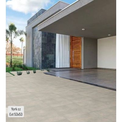 Piso Cerâmico York Cinza Bold Externo 53x53 Ilhabella