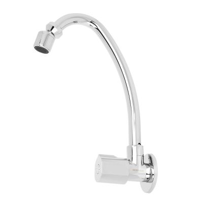 Torneira para Cozinha de Parede Bica Alta 1/2" Yasmin Cromado Addra