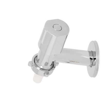 Torneira para Tanque e Máquina de Parede Bica Baixa 1/2" Dani Cromado Addra