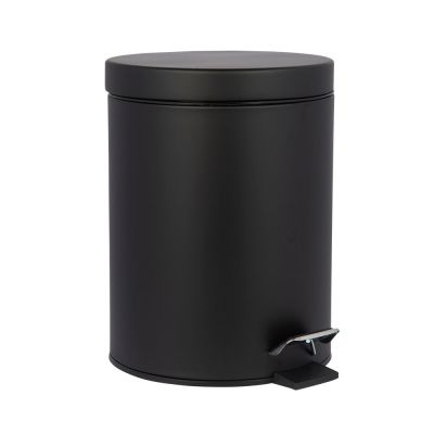 Lixeira com Pedal 5l Black Preto Casa&Ideia