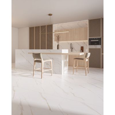 Porcelanato Malden Bianco Satin Retificado Acetinado 80x80 Biancogres