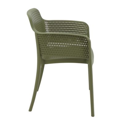 Poltrona Plástico Gabriela Verde Oliva Tramontina