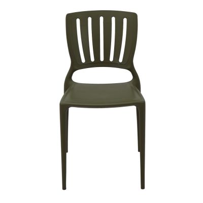 Cadeira Plástico Manu Verde Oliva Tramontina
