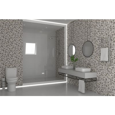 Piso Cerâmico Hd 160.106 Bege Cinza Bold Brilhante 32x58 Incopisos