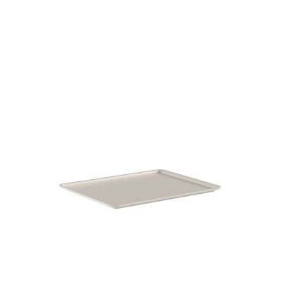 Tampa Cesto Plástico 34cm x 27cm Flow Bege Ou