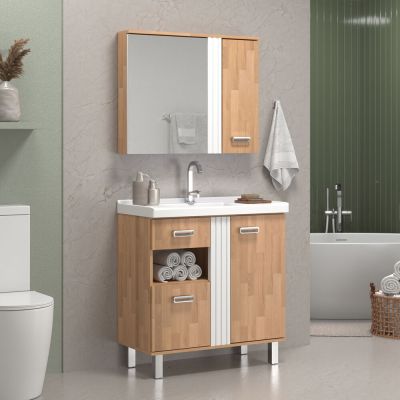 Espelheira para Banheiro MDF/MDP Dakota 80cm C-Linea