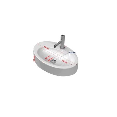 Cuba para Banheiro de Apoio Lorena Branco C-linea