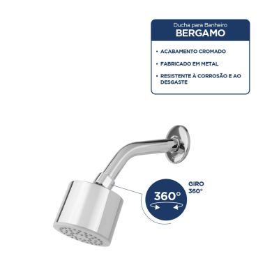 Chuveiro Bergamo Ducha 1/2" Addra