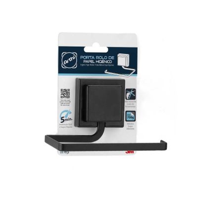 Suporte Para Papel Higiênico Piatina Black Arthi