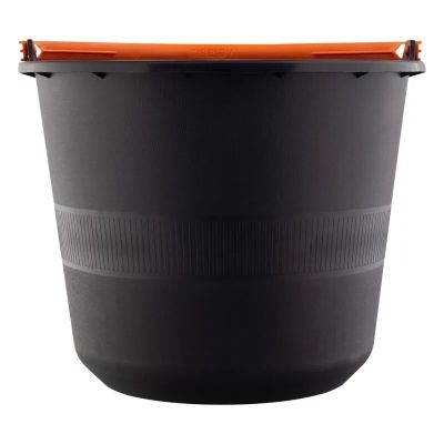 Balde para Concreto 12l Polipropileno Preto Plástico Metasul