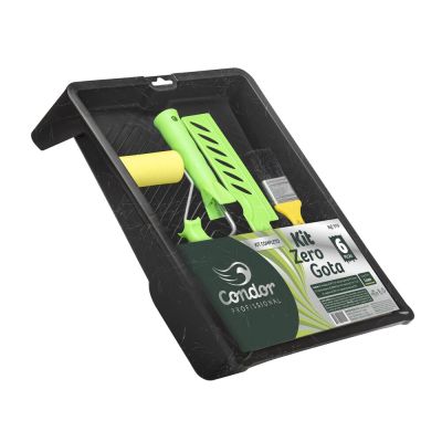 Conjunto para Pintura 6 Peças 23cm 919 Preto Condor