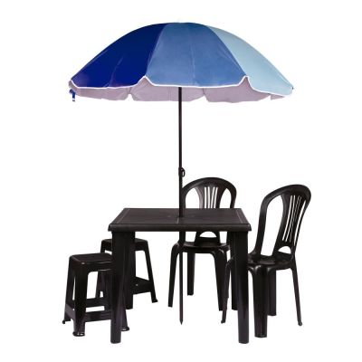 Cadeira Plástico Bistro Preto Mor