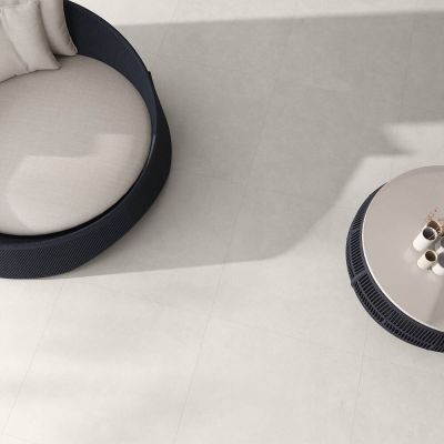 Porcelanato Hit Off White Branco Retificado Natural 90x90cm Portobello