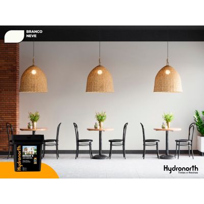 Tinta Acrílica Standard Tintas Branco Neve Fosco 18l Hydronorth