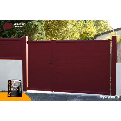 Tinta Esmalte 900ml Vermelho Escuro Brilhante Hydronorth