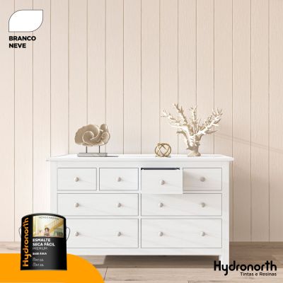 Tinta Esmalte 900ml Branco Neve Brilhante Hydronorth