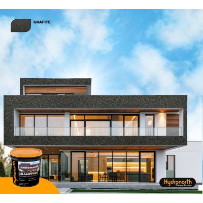 Resina 20l Pedras Natu. Grafite Grafite Cristal Hydronorth